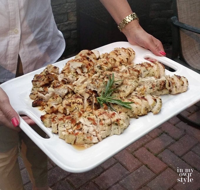 grilled lemon herb encrusted chicken recipe
