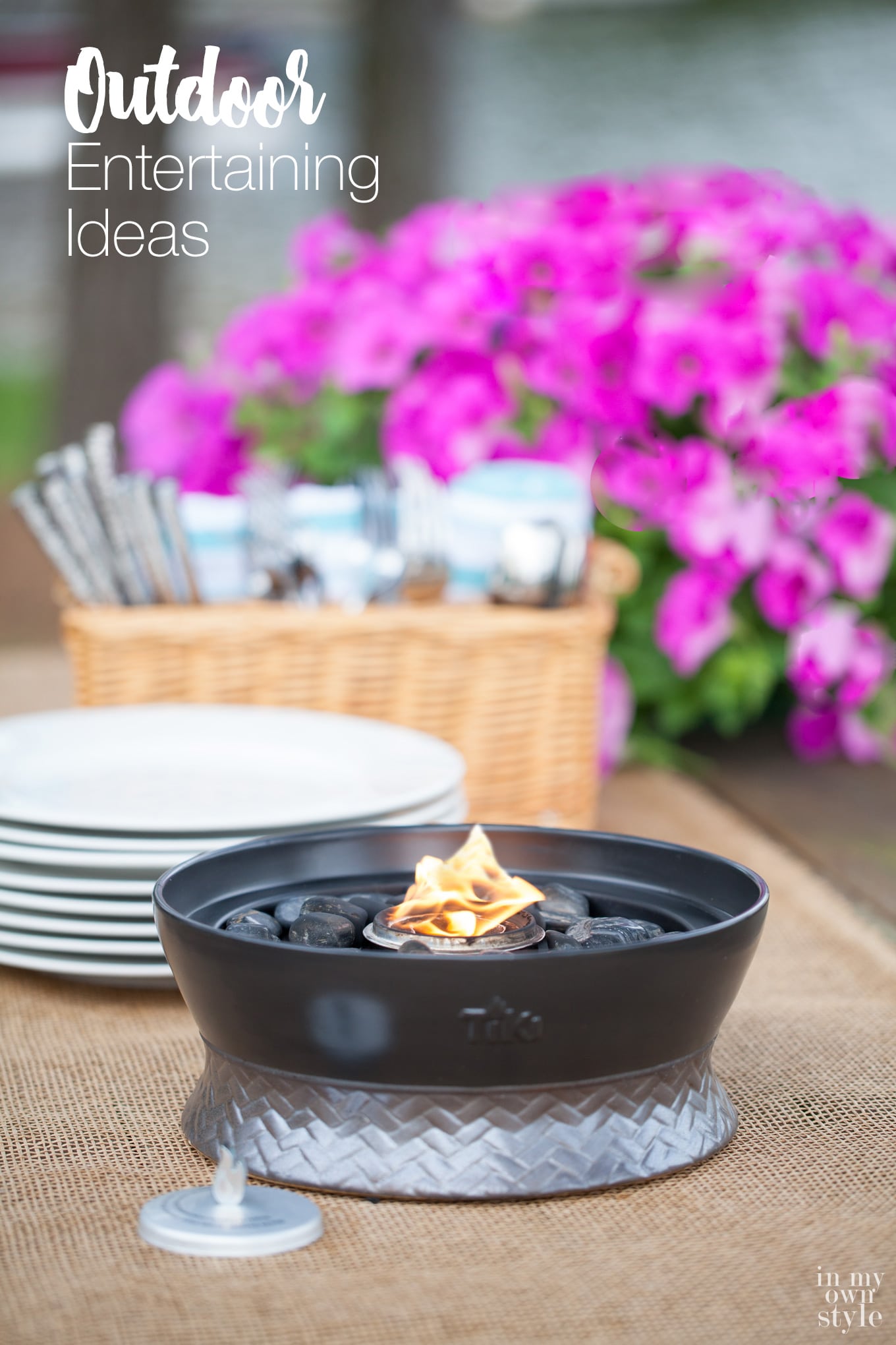Outdoor entertaining ideas, tips, and tricks that will make entertaining a breeze and let you enjoy your own party as the host. | In My Own Style