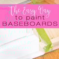 Home improvement painting tip. Learn the easy and fast way to paint baseboards and all the molding in your home.
