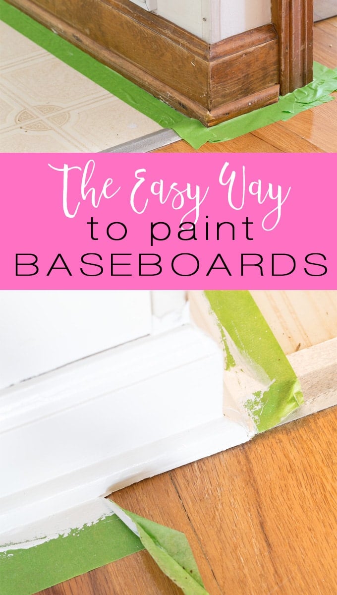 Home improvement painting tip. Learn the easy and fast way to paint baseboards and all the molding in your home.