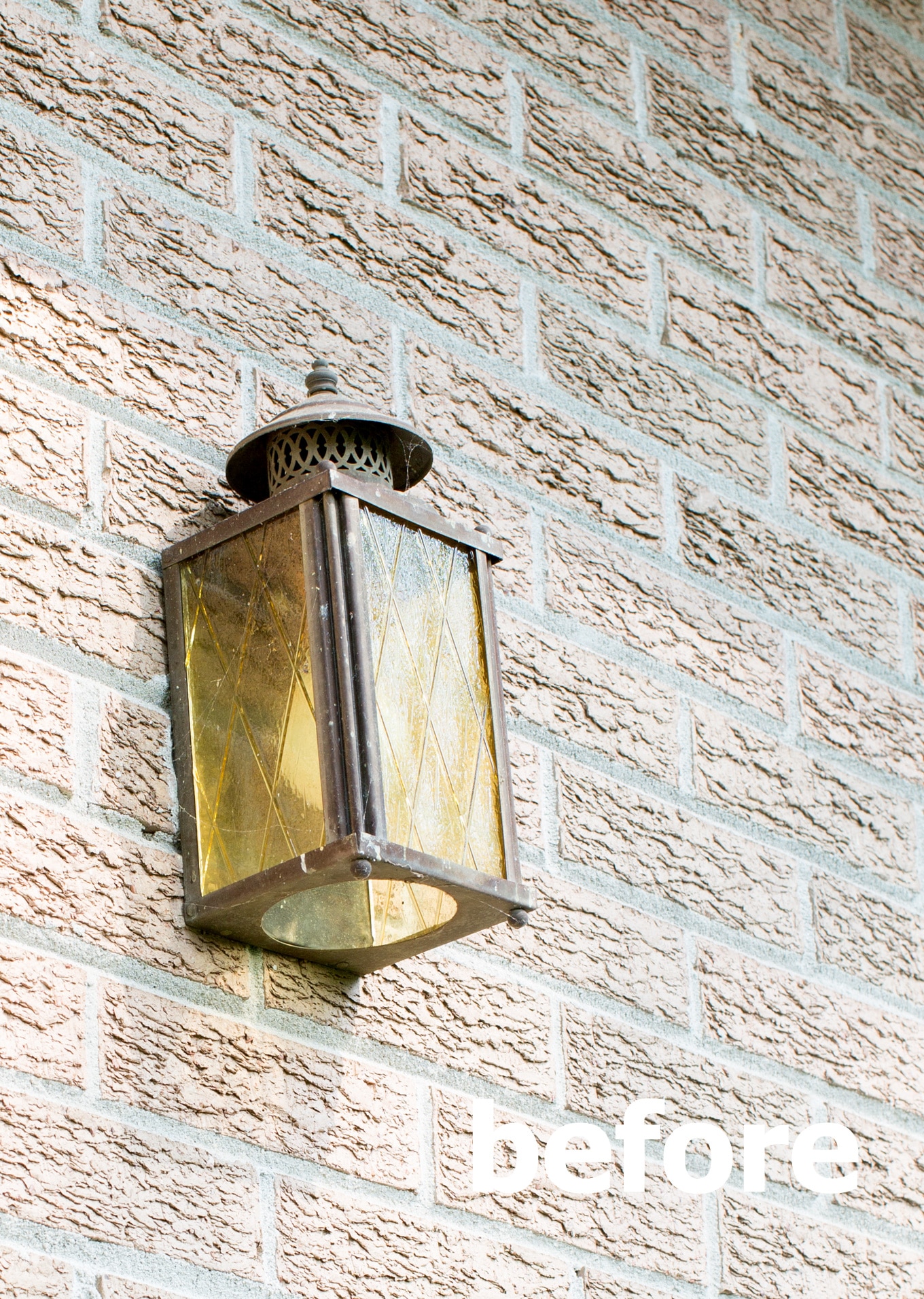 Before and after Outdoor Lighting makeover