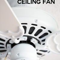 How to make an ugly ceiling fan disappear in an afternoon.