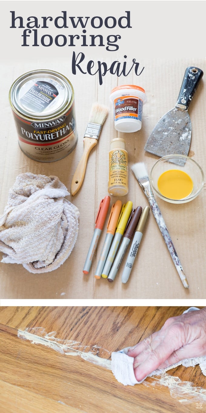 If you have a hardwood floor that is in need of repair or has a big gap after the removal of a wall, check out what I DIY'ed to repair the floor. Hardwood floor repair.