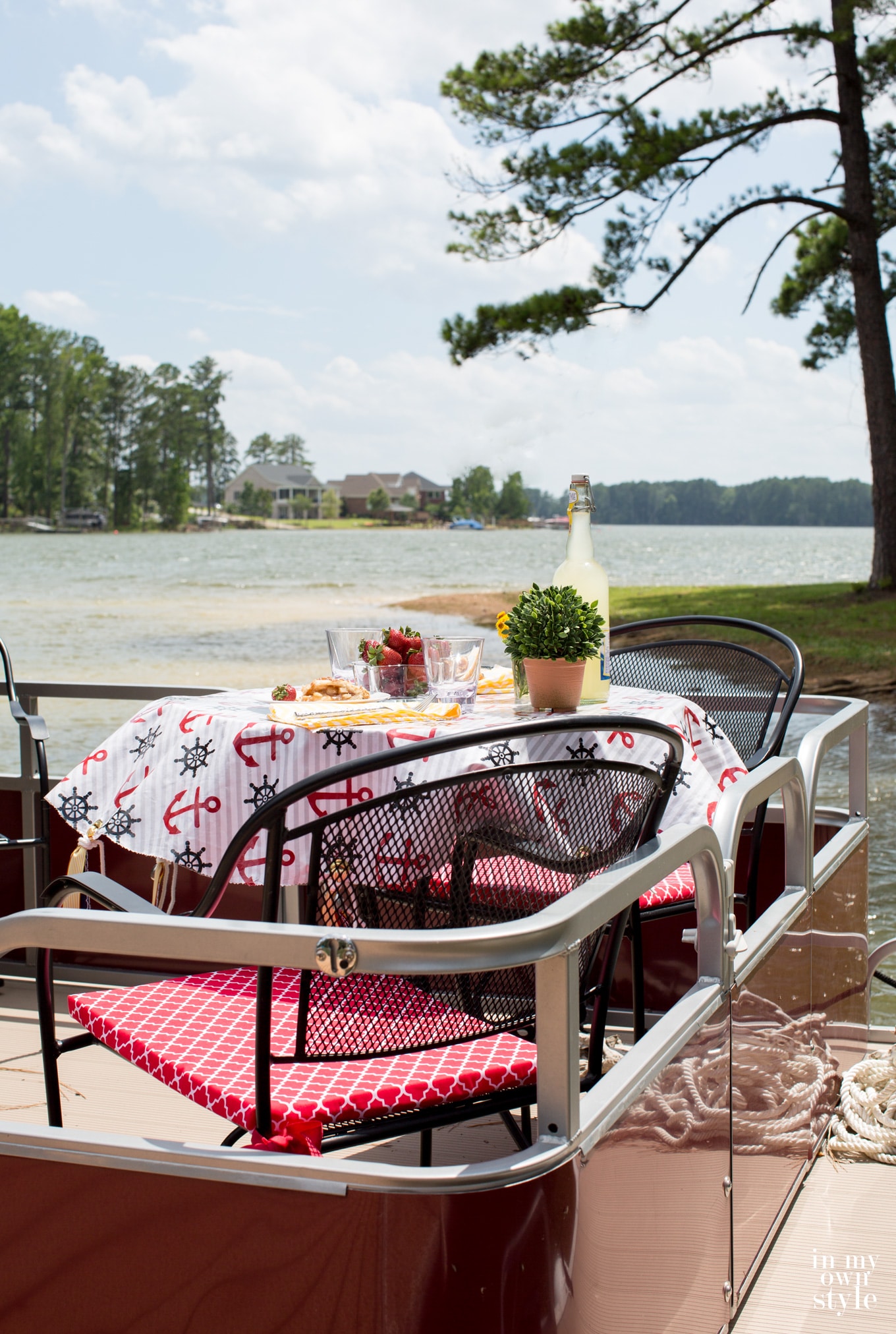 Picnic-on-a-boat