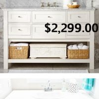 Repurpose a sideboard or dresser into a sink vanity. It is easier than you think to do.