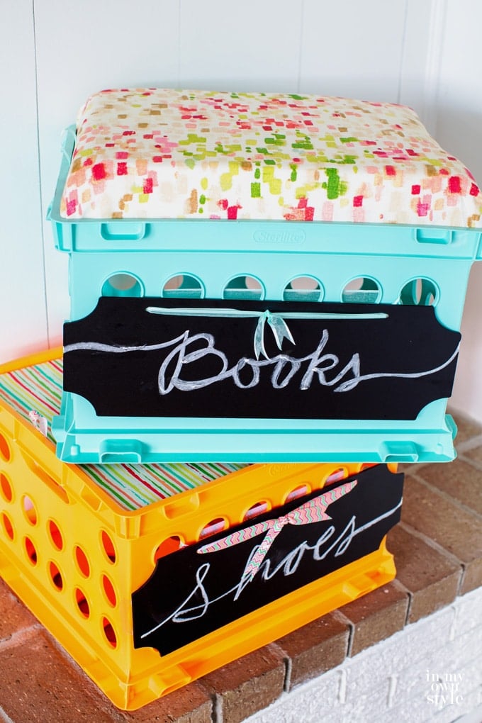 Uses for milk crates and plastic storage crates