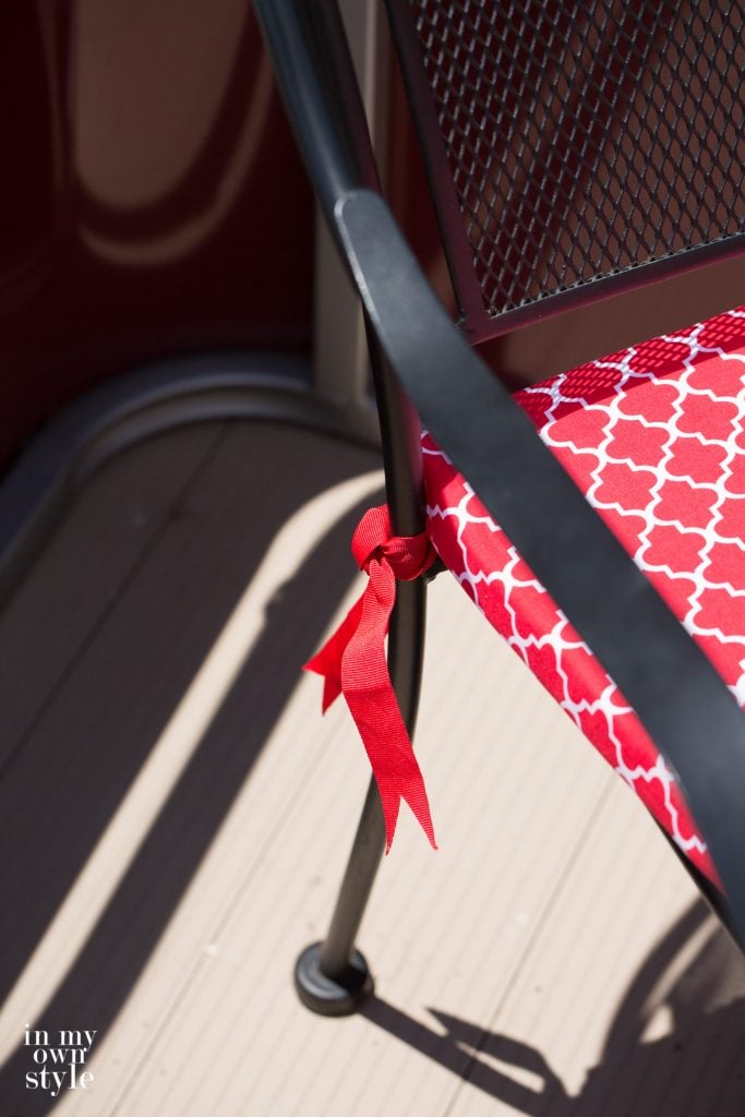 no sew seat cushion