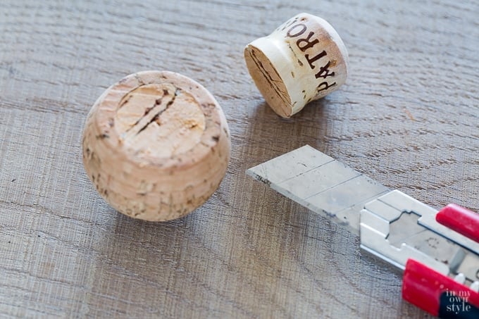How to cut a Patron cork