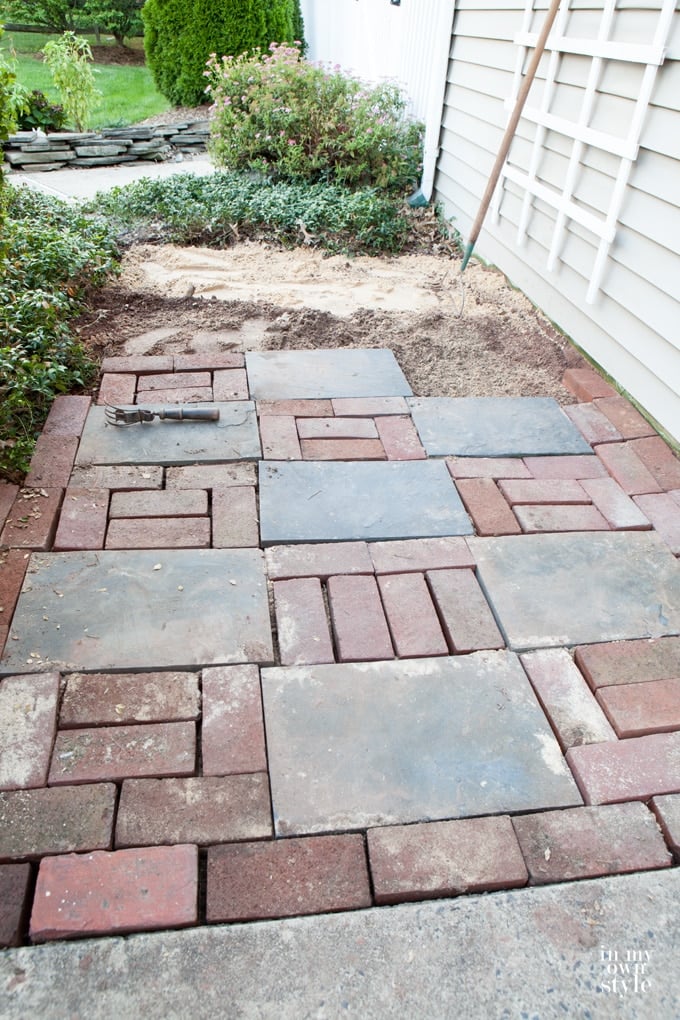 How to make a brick walkway