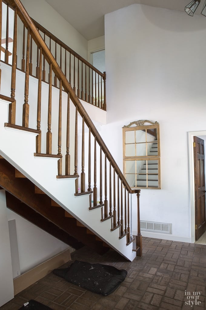 How to paint staircase risers