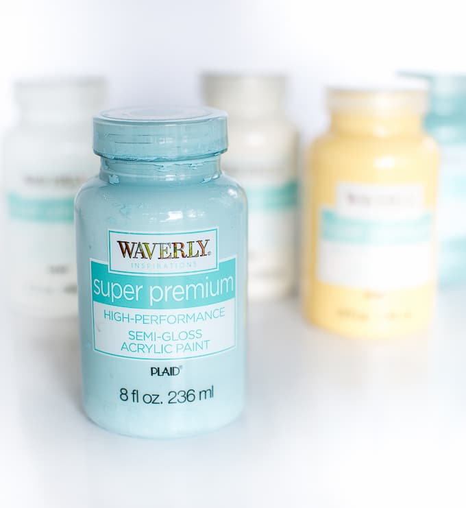 Waverly Premium paints used to makeover a dresser drawer