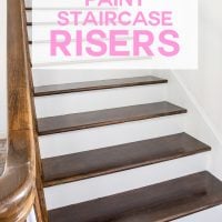 Home improvement project on a budget. How to paint a staircase.