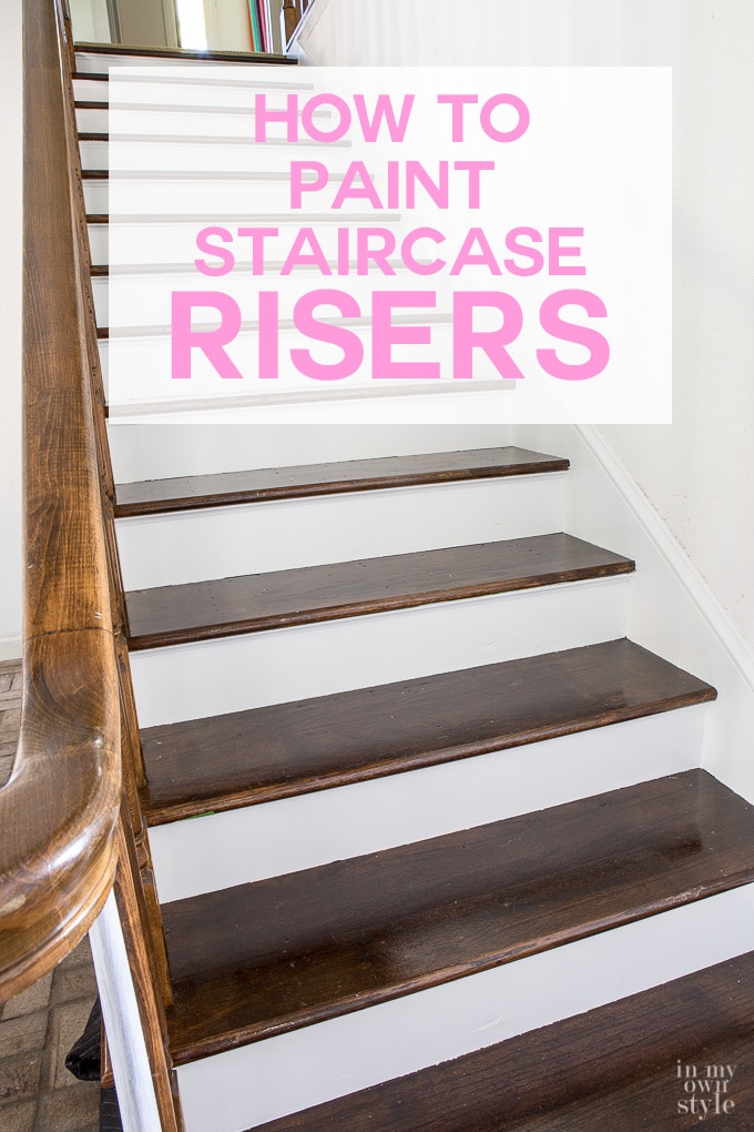  How to paint a staircase risers.