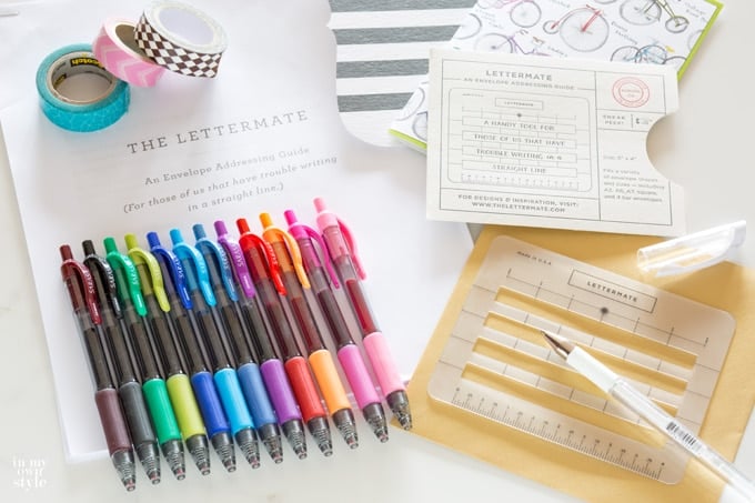 The Lettermate Envelope lettering template