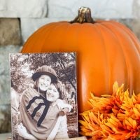 Yay... it's September! Back to schedules and projects including 10 Minute Decorating ideas with a group of creative home decor loving bloggers. I made a fall photo frame using birch logs and a dollar store frame. See all the fall inspired ideas on the blog today.