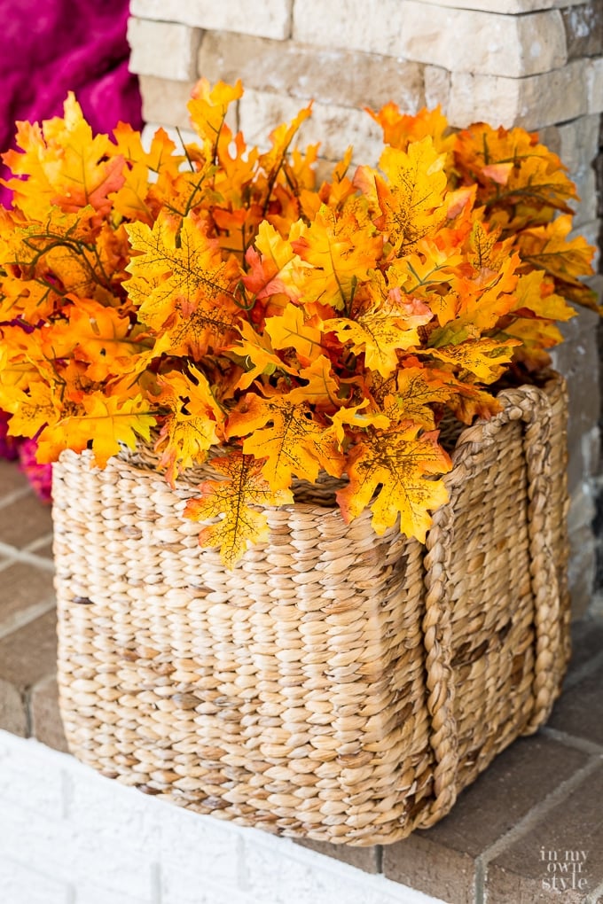 Budget decorating tips and ideas for fall and autumn.