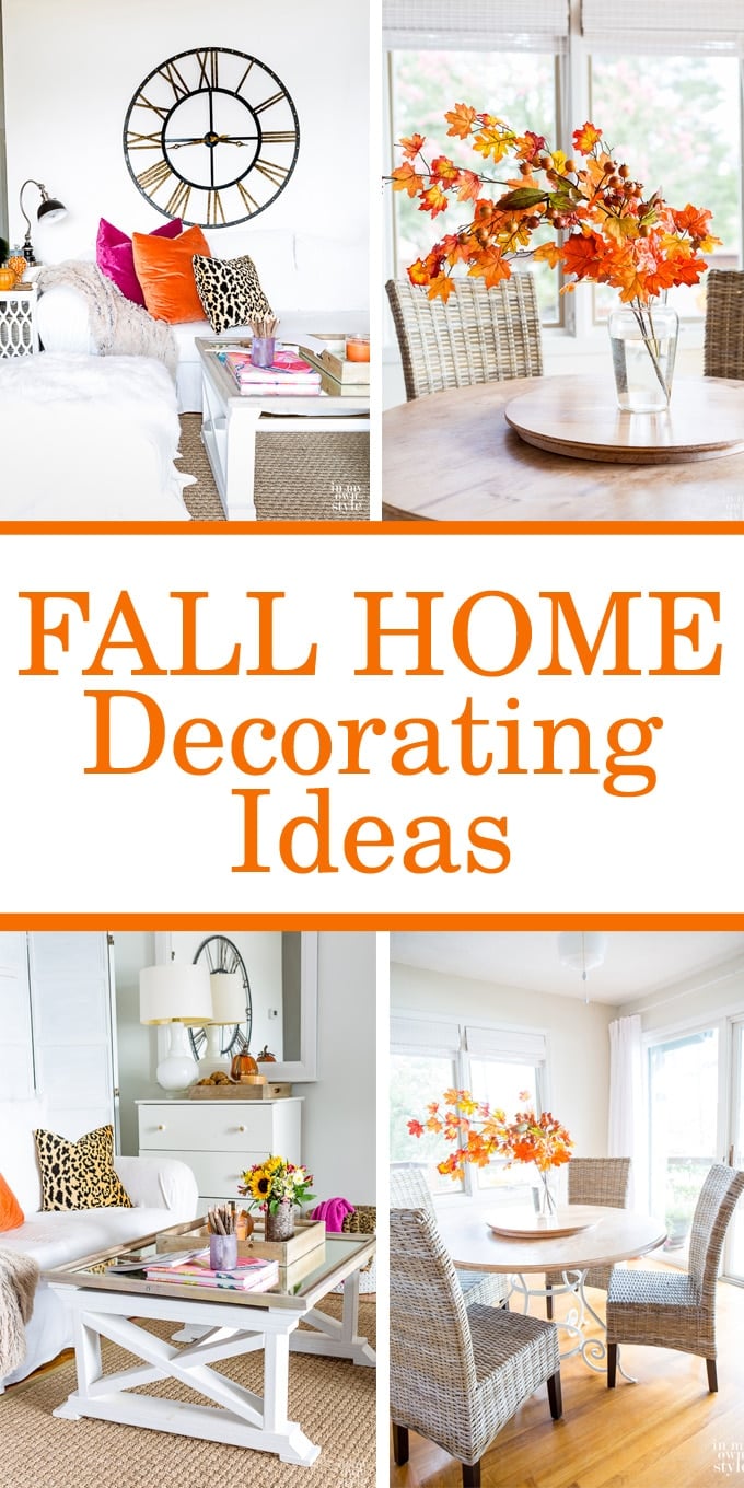 Fall decorating ideas on a budget. Follow the Eclectically Fall home tours and get inspired to decorate your home for autumn.