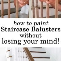 Home Improvement. How to makeover a staircase and paint the balusters without losing your mind