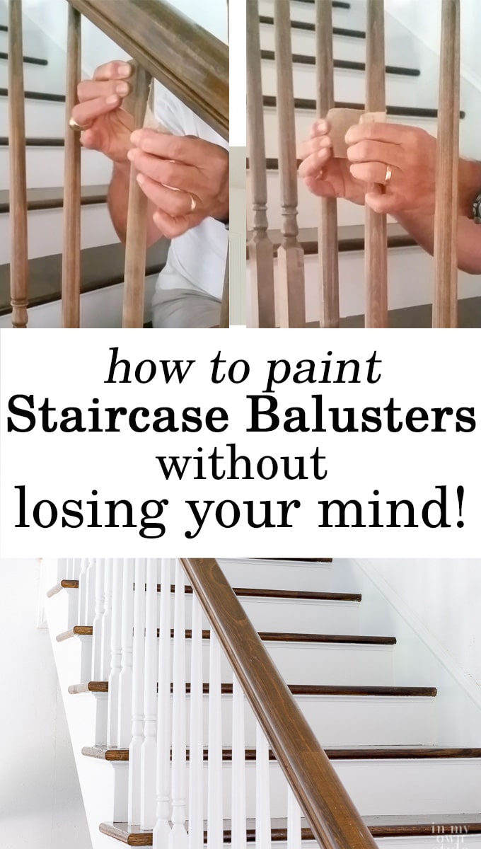Home Improvement. How to makeover a staircase and paint the balusters without losing your mind
