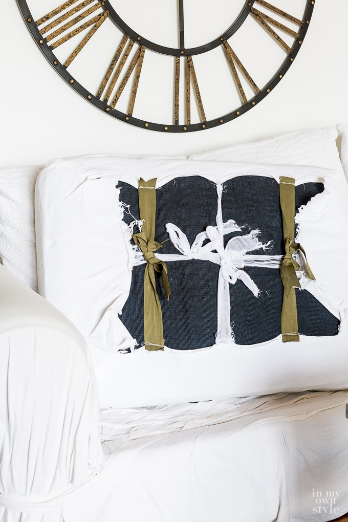 The easy way to make a sofa cushion cover