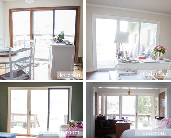 Sliding door drapes on a budget