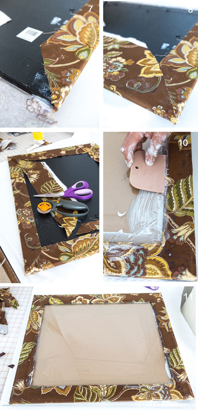 how to cover a frame with fabric