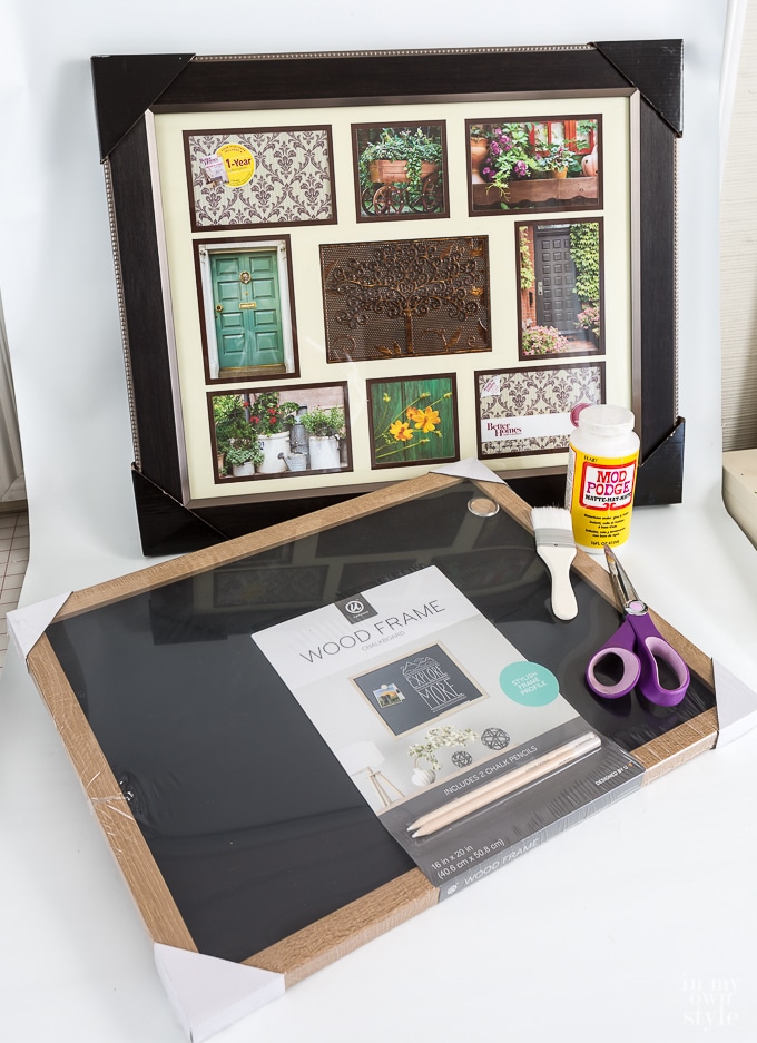 How to make a fabric covered framed chalkboard