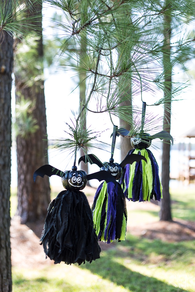 Halloween bat tassels
