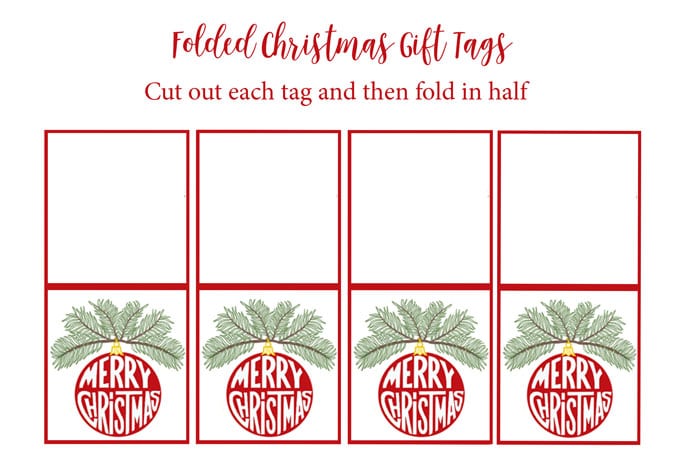 Christmas free printable gift tags