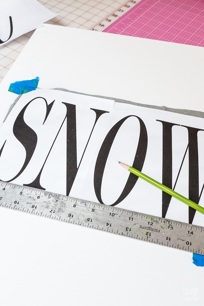 How to transfer a design to a canvas 