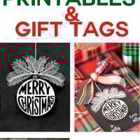 FREE Printable Christmas printables and gift tags to download and use for the holidays.