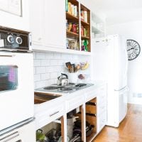 White kitchen makeover in progress