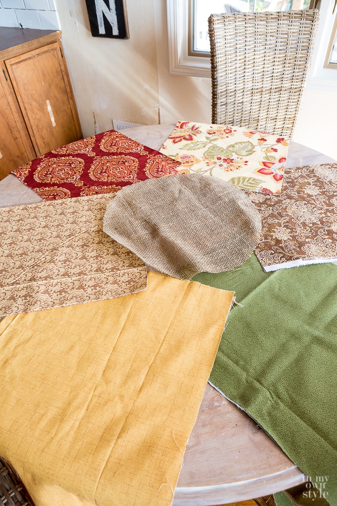 how to make a round table cloth
