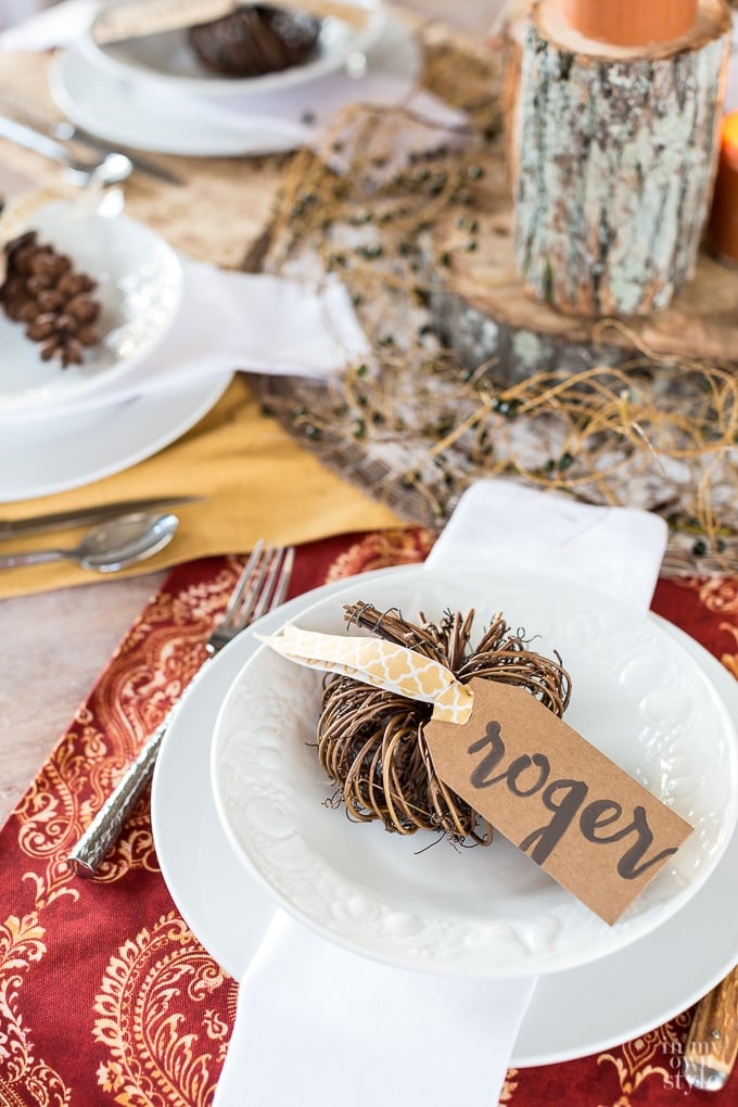 DIY table place cards that are easy to make