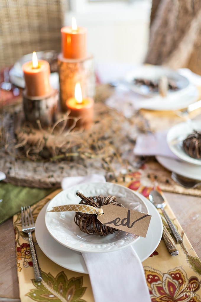 rustic table setting ideas