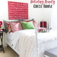 DIY and budget holiday ready guest room decorating ideas