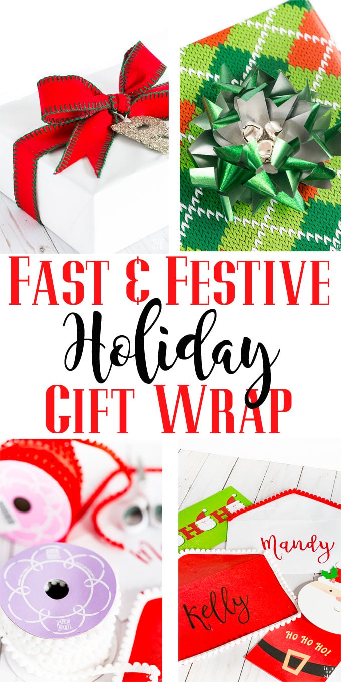 Creative gift wrapping ideas that are fast and festive for the holidays