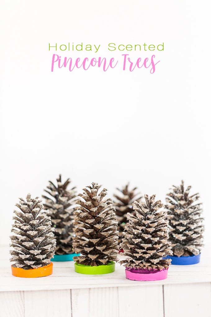 Holiday gift ideas to make using pinecones and essential oils. Pine cone crafts to make for Christmas.
