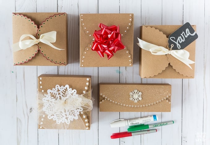 Scallop bakery box gift boxes
