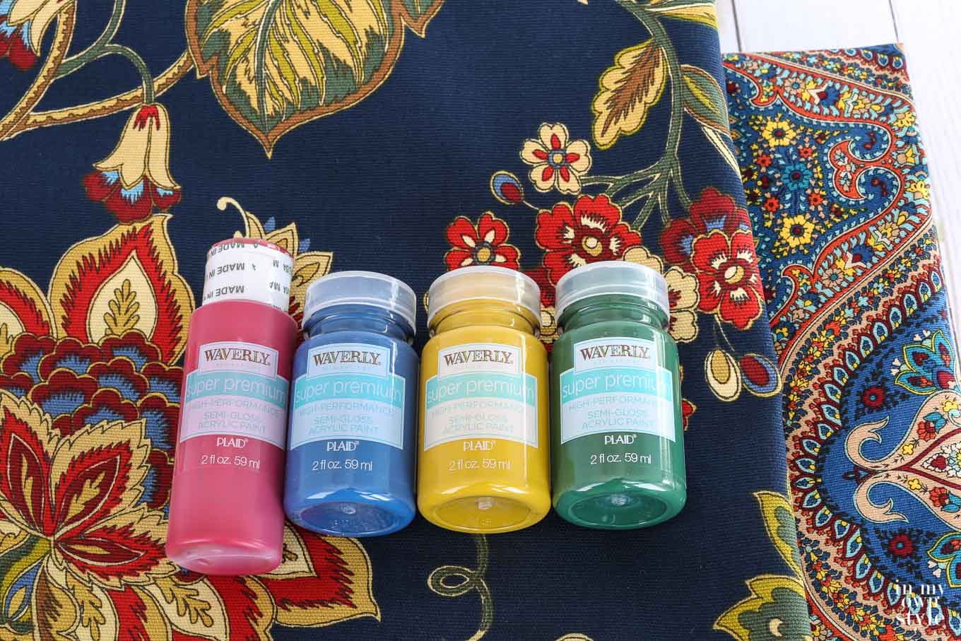 How to paint and decorate a wood birdhouse with fabric and paint