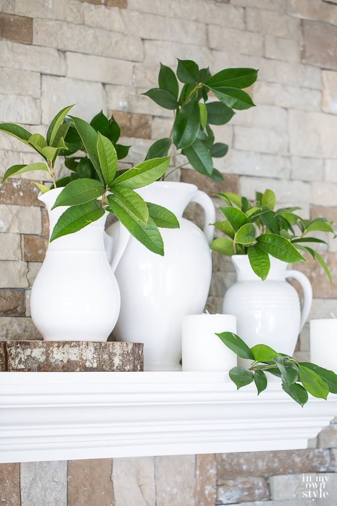 Decorating ideas using the color greenery