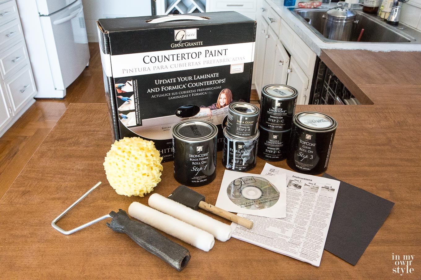 Giani Countertoiamondp Paint kit in white d
