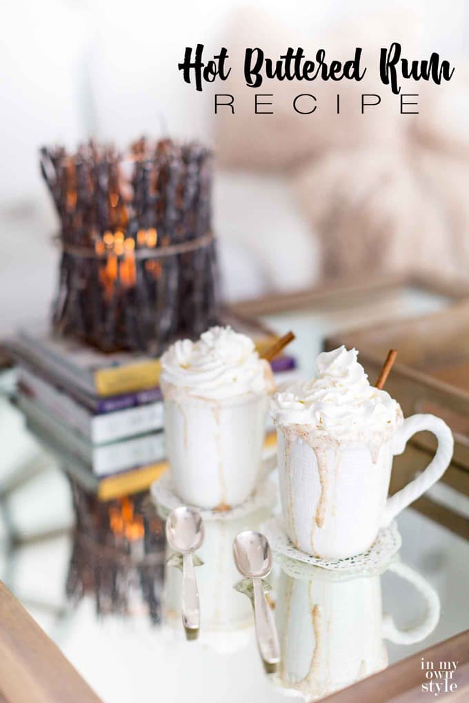 Hot buttered rum recipe. Perfect winter time drink. Hot drinks. Alcoholic drinks for winter.