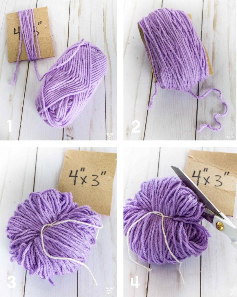 How to make a pom pom using yarn