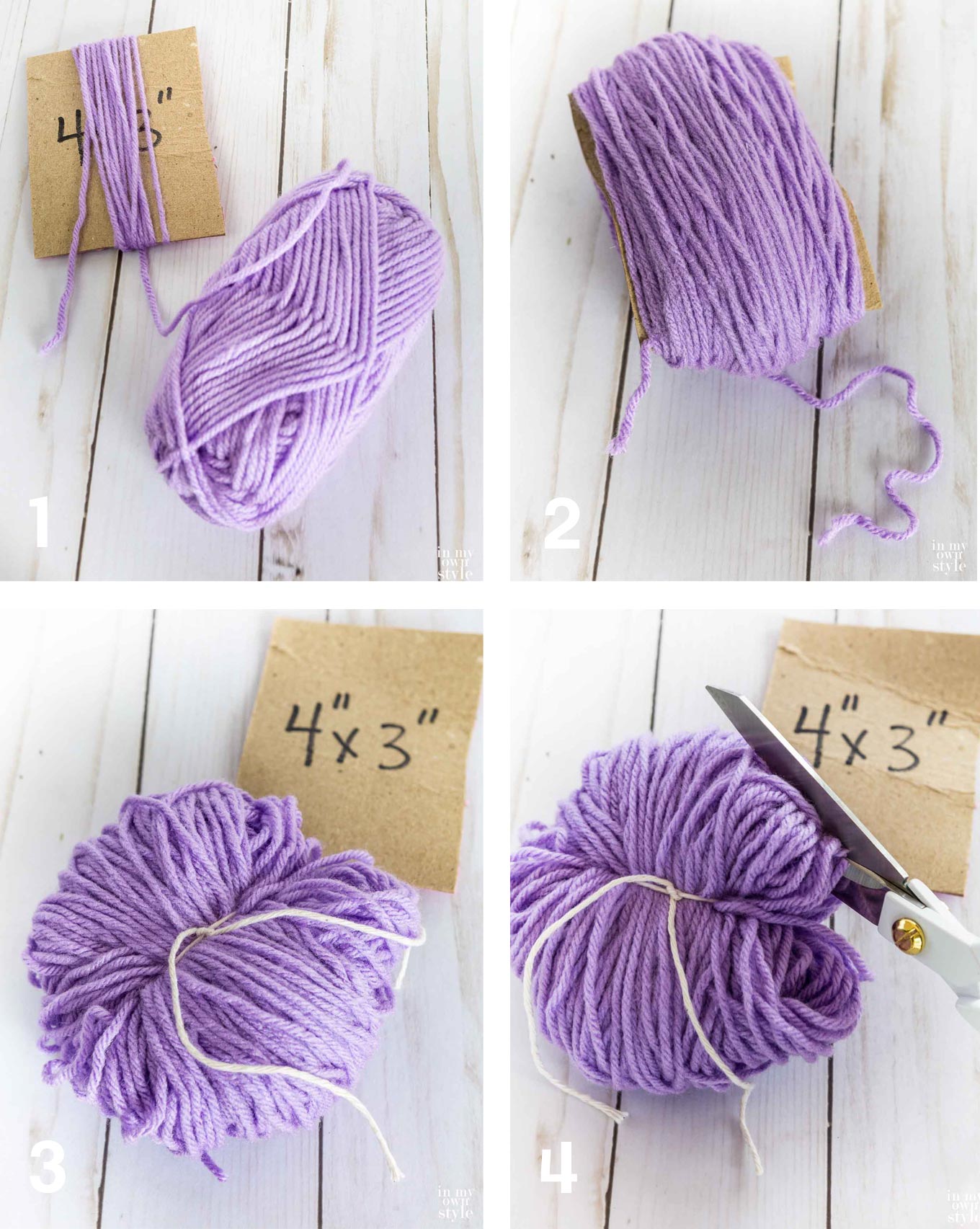 How to make a pom pom using yarn