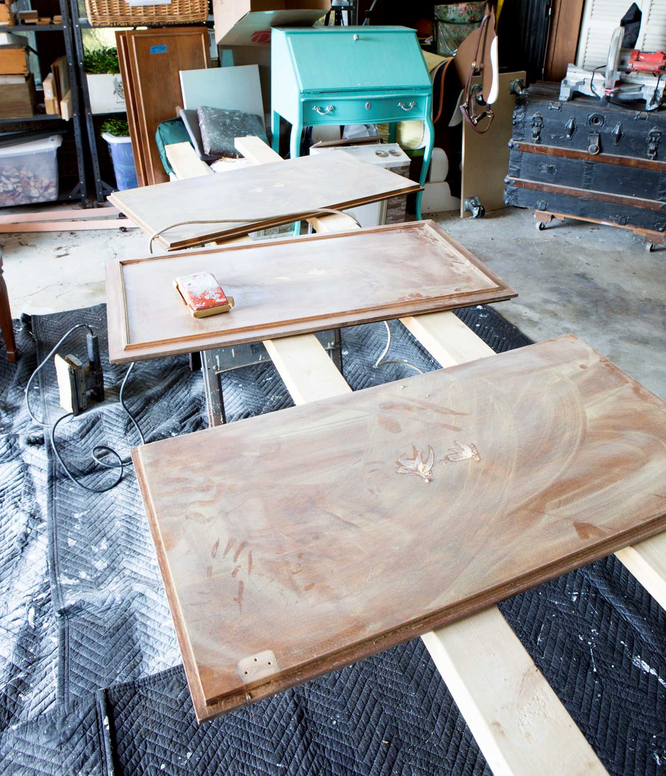 how-to-sand-kitchen-cabinets
