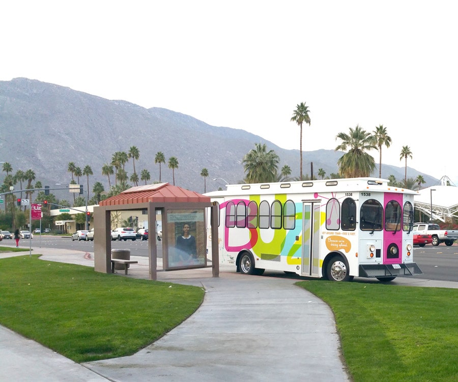 Buzz bus in Palm Springs