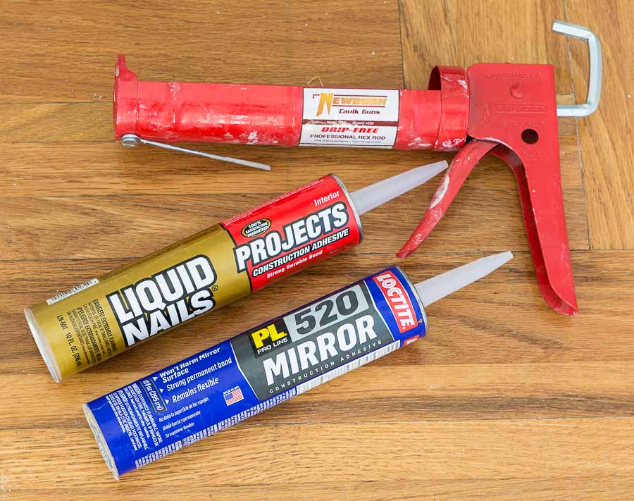 Supplies needed to create a fake transom over a door