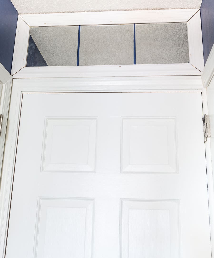 How to create a faux transom over a door or window
