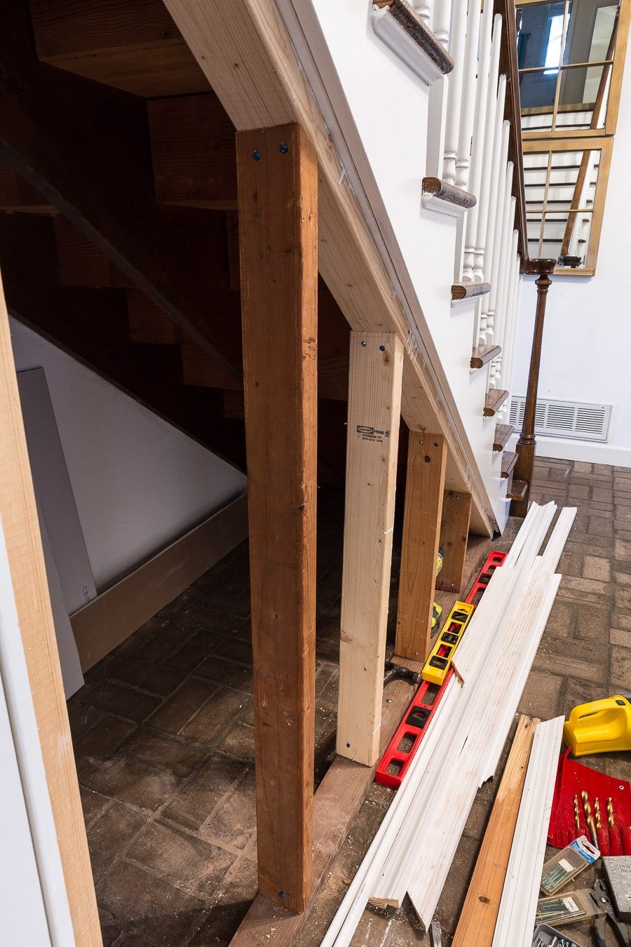 DIY under a staircase closet